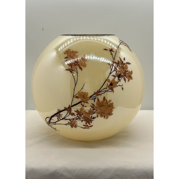 CAMBRIDGE Glass, Hand Blown 8" Vase, Floral Design SKU OR350 - Picture 1 of 9